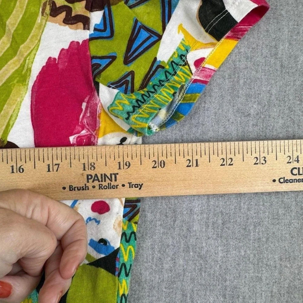 Zara short sleeve fun print cropped top M - Picture 6 of 8